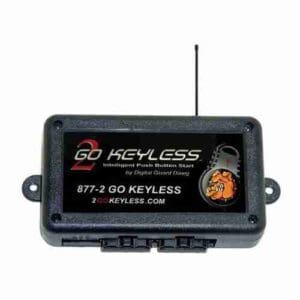 A black box with a remote control on it.