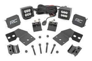 LED light kit with mounting brackets.