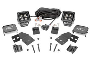 LED light mounting kit with accessories.